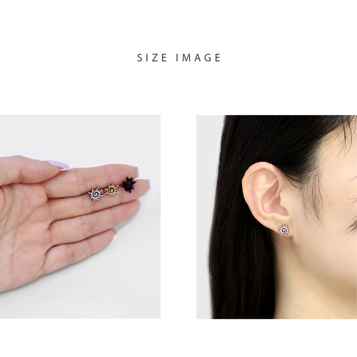 j1181-113 軟骨ピアス 16G ボディピアス 太陽 SUN 夏 かっこいい スタイリッシュ ステンレス 金属アレルギー ストレートバーベル ピアス サージカルステンレス 片耳用