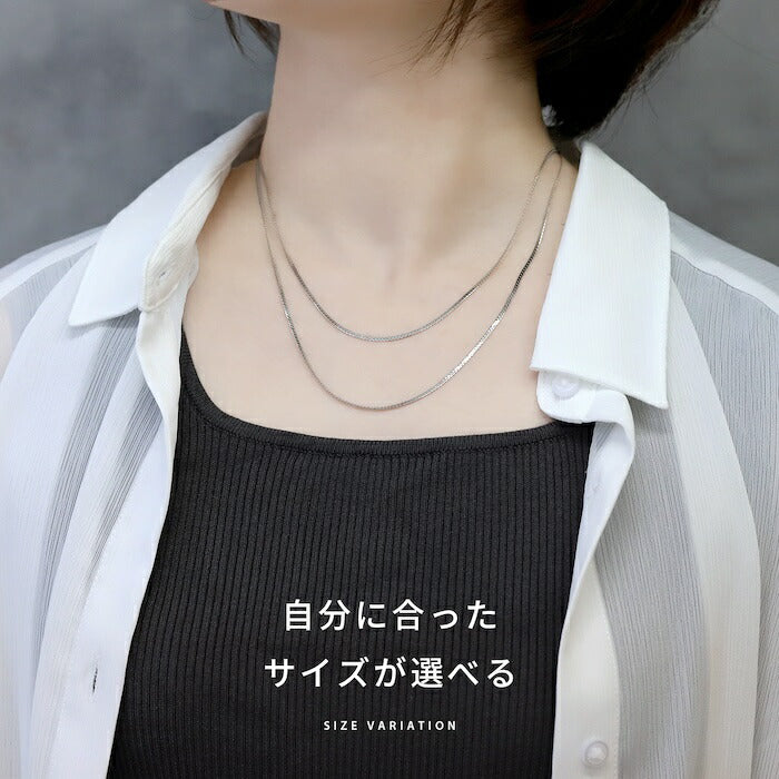 nec-105 ネックレス チェーン チェーンネックレス レディース  サージカルステンレス スネークチェーン ステンレス 金属アレルギー 金属アレルギー対応 シルバー ゴールド シンプル カニカン アクセサリー 普段使い チェーンだけ チェーンのみ 凛