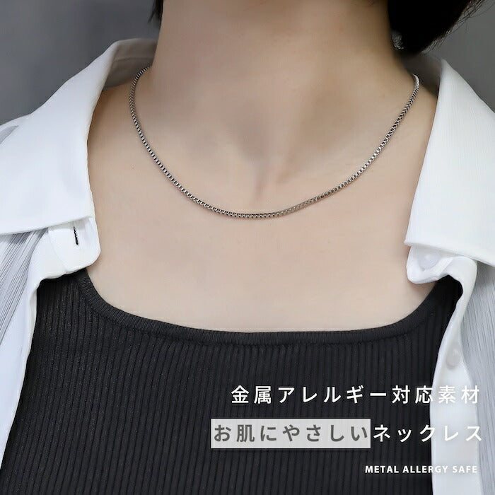 nec-106 ネックレス チェーン チェーンネックレス レディース  サージカルステンレス ベネチアンチェーン ステンレス 金属アレルギー 金属アレルギー対応 シルバー ゴールド シンプル カニカン アクセサリー 普段使い チェーンだけ チェーンのみ 凛
