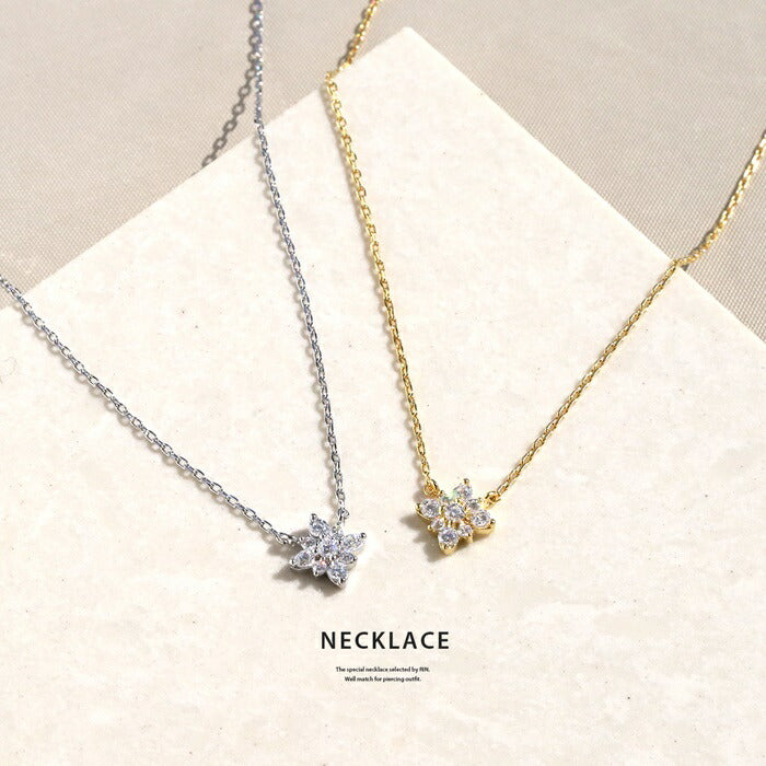nec-108 ネックレス チェーン チェーンネックレス レディース アズキチェーン 金属アレルギー ペンダント シルバー ゴールド 18k 40cm シンプル カニカン アクセサリー 普段使い キュービックジルコニア アジャスター アジャスター付き ジュエル 凛