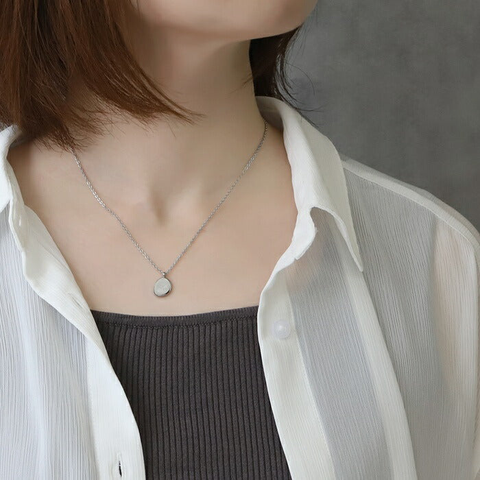 nec-115 ネックレス ペンダント チェーンネックレス サージカルステンレス 小豆チェーン 金属アレルギー 金属アレルギー対応 つけっぱなし ラウンド 大人 レディース シンプル かわいい 普段使い シルバー ゴールド ピンクゴールド 40cm あずき アズキ 凛