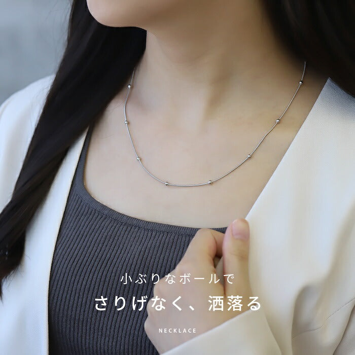 nec-117 ネックレス チェーンネックレス アジャスター サージカルステンレス スネークチェーン 金属アレルギー 金属アレルギー対応 つけっぱなし 隙間なし 大人 レディース シンプル かわいい シルバー ゴールド 41cm IPコーティング 普段使い 凛