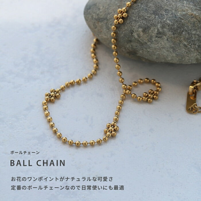 nec-128 ネックレス ネックレスチェーンアジャスター サージカルステンレス ボールチェーン ステーションネックス 金属アレルギー 金属アレルギー対応 つけっぱなし 短め 細い 大人 レディース シンプル かわいい シルバー ゴールド 41cm 普段使い 凛