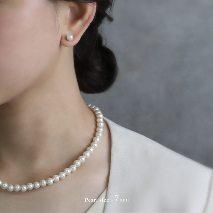 nec-27 パールネックレス ネックレス パール レディース シンプル 6mm 7mm アクセサリー アジャスター カニカン アクリル かわいい おしゃれ 大人 上品 フォーマル 冠婚葬祭 オケージョン 凛