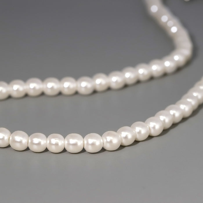 nec-27 パールネックレス ネックレス パール レディース シンプル 6mm 7mm アクセサリー アジャスター カニカン アクリル かわいい おしゃれ 大人 上品 フォーマル 冠婚葬祭 オケージョン 凛