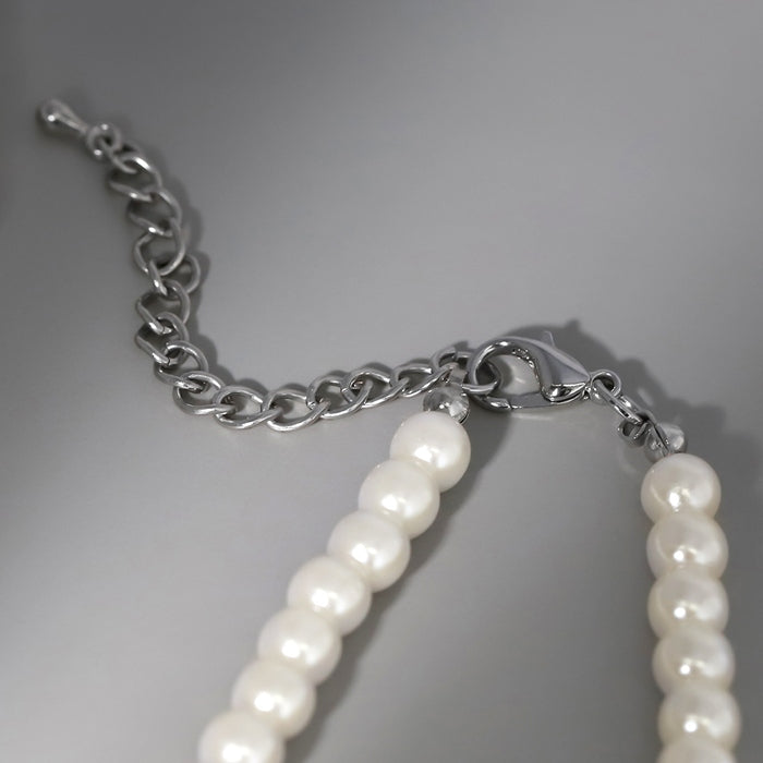 nec-27 パールネックレス ネックレス パール レディース シンプル 6mm 7mm アクセサリー アジャスター カニカン アクリル かわいい おしゃれ 大人 上品 フォーマル 冠婚葬祭 オケージョン 凛