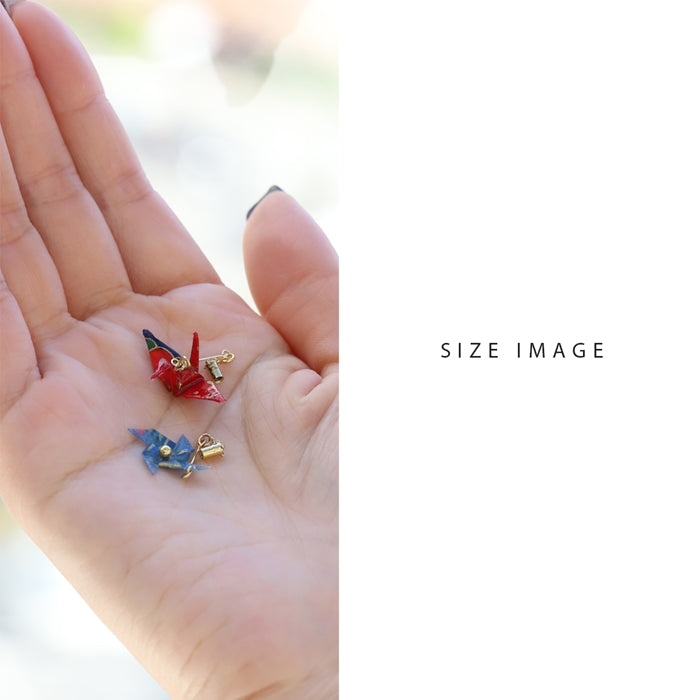 ori-0053　 ボディピアス キャッチ 18G 16G 14G 12G チャーム ラブレット 軟骨ピアス 折り鶴 かざぐるま ツル 風車 和風 日本 鶴 かわいい 和柄 日本 軟骨 ピアス ボディーピアス