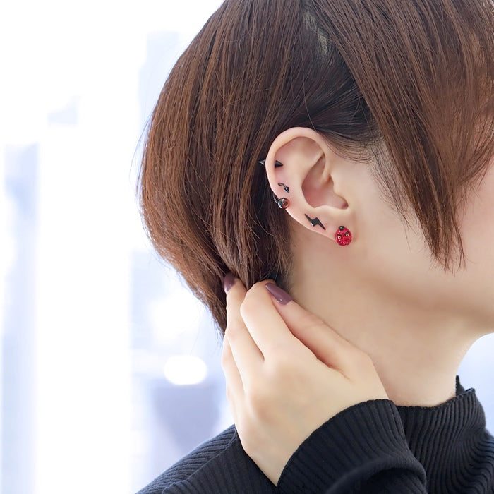 ori-0068 ボディピアス キャッチ 18G 16G 14G 12G 軟骨ピアス かわいい 天狗 狐 和風 きつね 和 和風 ハロウィン コスプレ 日本 ボディピ 耳たぶ 耳 トラガス ラブレット 軟骨 ピアス ボディーピアス