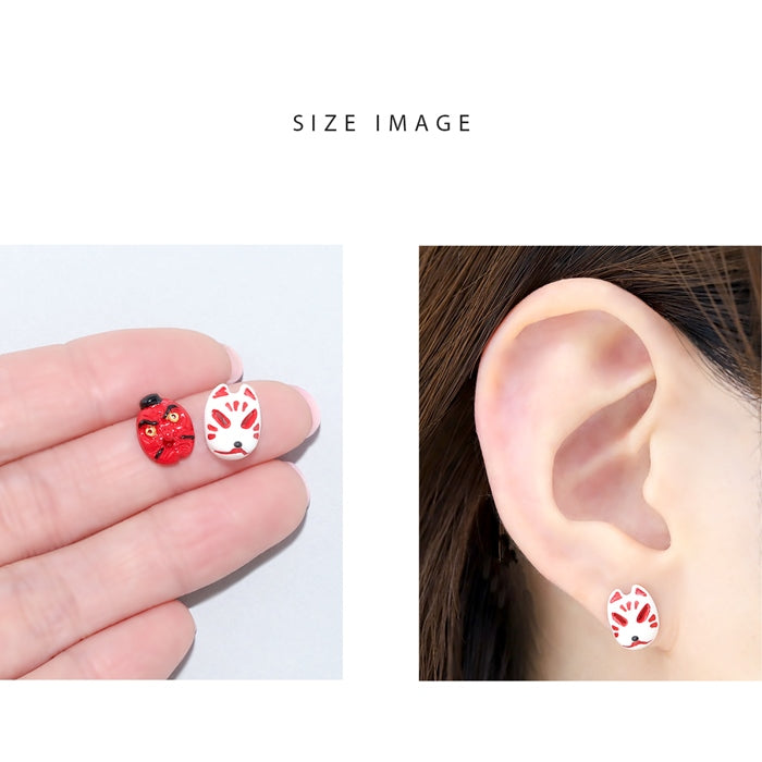 ori-0068 ボディピアス キャッチ 18G 16G 14G 12G 軟骨ピアス かわいい 天狗 狐 和風 きつね 和 和風 ハロウィン コスプレ 日本 ボディピ 耳たぶ 耳 トラガス ラブレット 軟骨 ピアス ボディーピアス
