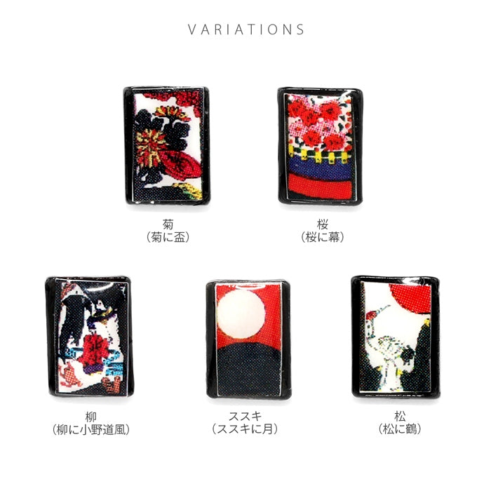 ori-114 軟骨ピアス 14G ボディピアス 12G 花札 16G 18G 花かるた 和 和風 日本製 アレンジ パーツ カスタマイズ 14ゲージ 12ゲージ ピアス 片耳 軟骨 ピアス