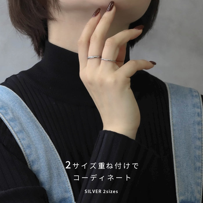 ring-27 リング 指輪 9号 11号 金属アレルギー サージカルステンレス ステンレス  アクセサリー シルバー ゴールド ピンクゴールド レディース メンズ ファッションリング おしゃれ シンプル かわいい 上品 エレガント プレゼント ギフト 重ね付け 凛