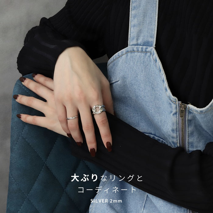 ring-27 リング 指輪 9号 11号 金属アレルギー サージカルステンレス ステンレス  アクセサリー シルバー ゴールド ピンクゴールド レディース メンズ ファッションリング おしゃれ シンプル かわいい 上品 エレガント プレゼント ギフト 重ね付け 凛