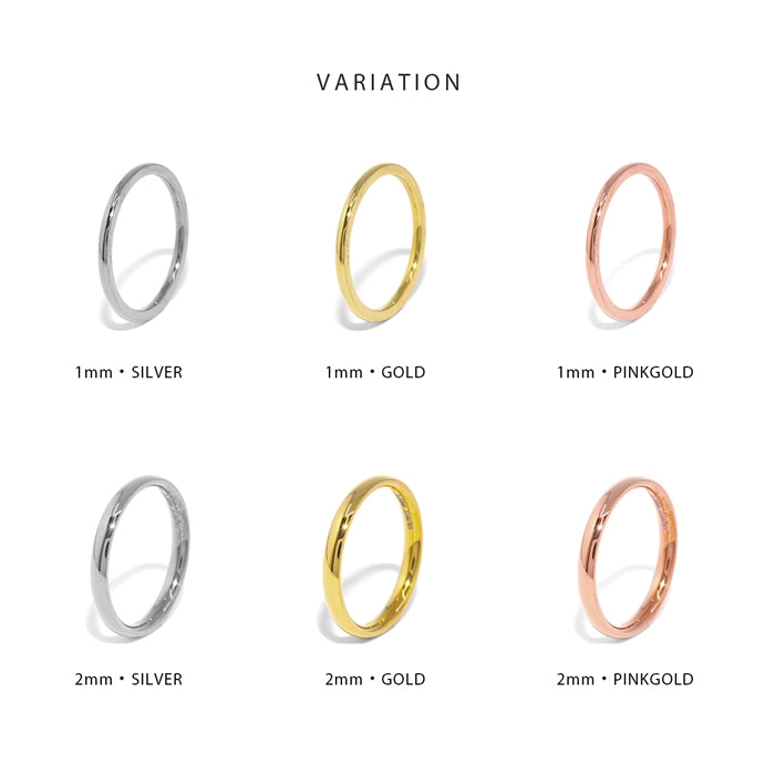 ring-27 リング 指輪 9号 11号 金属アレルギー サージカルステンレス ステンレス  アクセサリー シルバー ゴールド ピンクゴールド レディース メンズ ファッションリング おしゃれ シンプル かわいい 上品 エレガント プレゼント ギフト 重ね付け 凛