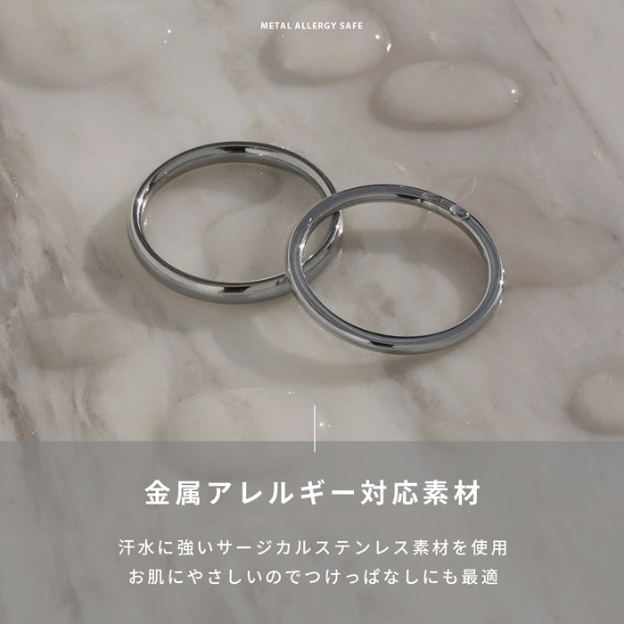 ring-27 リング 指輪 9号 11号 金属アレルギー サージカルステンレス ステンレス  アクセサリー シルバー ゴールド ピンクゴールド レディース メンズ ファッションリング おしゃれ シンプル かわいい 上品 エレガント プレゼント ギフト 重ね付け 凛