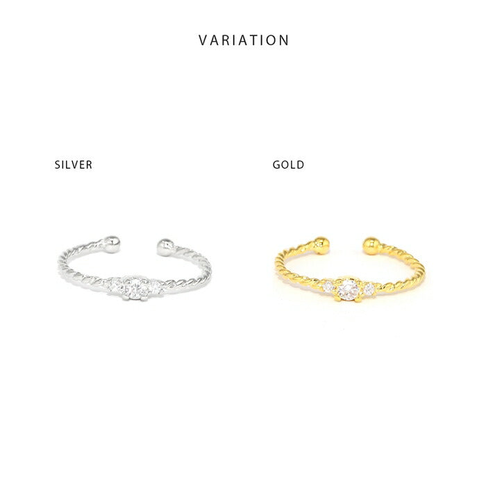 ring-94 リング 指輪 ゆびわ レディース ピンキーリング シルバー ゴールド シンプル 18k 18金 5号 11号 金属アレルギー ロジウムコーティング ファッションリング ゴールドリング シルバーリング 大人 細い キュービックジルコニア 凛