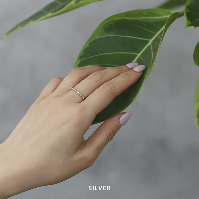 ring-95 リング 指輪 ゆびわ レディース ストーンリング シルバー ゴールド シンプル 18k 18金 5号 9号 11号 金属アレルギー 重ね付け 重ねづけ ロジウムコーティング ファッションリング ゴールドリング シルバーリング 大人 細い 凛