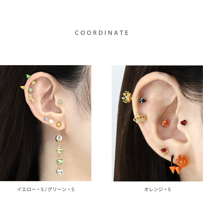 s2f-113-209【全品送料無料】 軟骨 ピアス 14G ボディピアス 16G 軟骨ピアス かわいい コーン カラー 三角 14ゲージ 16ゲージ ボディーピアス ボディピ ストレート バーベル ボディ おしゃれ トラガス へリックス 耳 アンテナヘリックス 個性 色 「bl」「BP」「NAN」「ant」