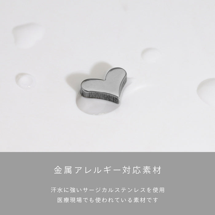 ★s2f-113-215-c キャッチ 18G 16G 14G 12G ハート サージカルステンレスシルバー ゴールド ピンク ブラック 片耳用