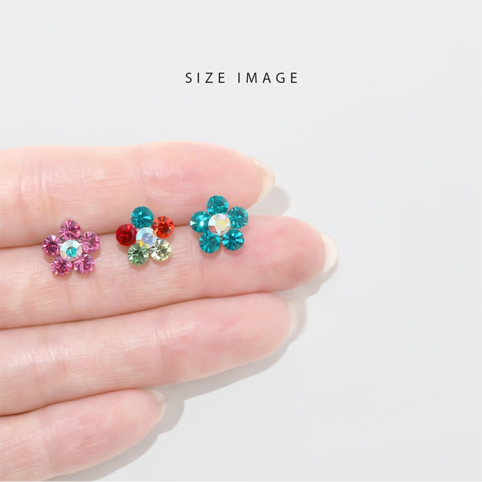 s2f-113-231【全品送料無料】 ボディピアス キャッチ 18G 16G 14G 12G チャーム ラブレット 軟骨ピアス かわいい 花 フラワー パーツ ジュエル ボール ネジ式 カスタマイズ ボディピ おしゃれ アクセサリー 軟骨用 キラキラ ラブレット 軟骨 ピアス ボディーピアス