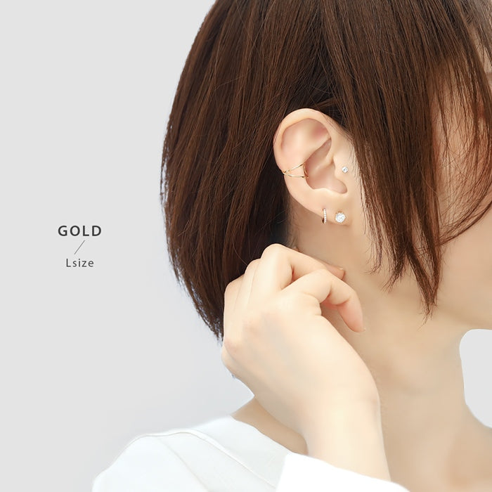 ★ s2f-33-54-14g-6mm ボディピアス キャッチ 12G 14G 16G 18G ラブレット 軟骨ピアス つけっぱなし かわいい ラブレットスタッド ピアス 軟骨用 シンプル 5mm 6mm ボール パーツ メンズ ジュエル ピアス トラガス レディース ボディピ 片耳