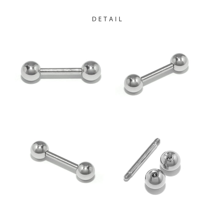 ★str-16g-sv ボディピアス キャッチ 18G 16G 14G 軟骨ピアス 舌ピアス サージカルステンレス 金属アレルギー対応 ストレートバーベル かっこいい メンズ 舌ピ つけっぱなし ファーストピアス セカンドピアス ヘリックス 片耳用 軟骨 ピアス