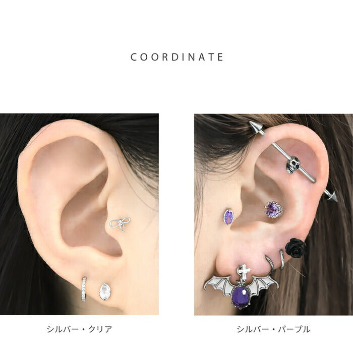 t1141-115 ボディピアス 16G 軟骨ピアス 金属アレルギー対応 金属アレルギー つけっぱなし サージカルステンレス ファーストピアス セカンドピアス メンズ レディース シンプル ゴールド ピンクゴールド シルバー ネジ式 ジルコニア おすすめ プレゼント 片耳用