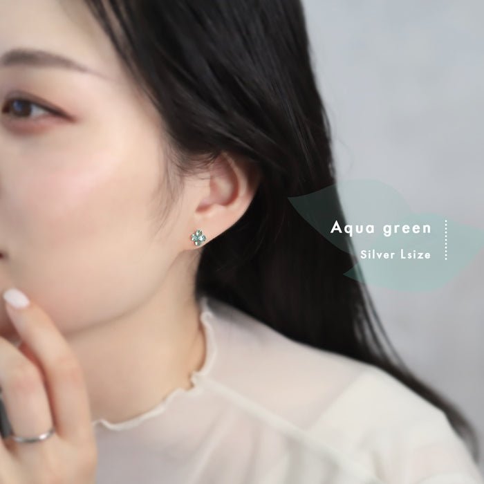 ★　▲14G発注不可▲t1501-181 軟骨ピアス 16G ボディピアス 14G クローバー 四つ葉 ストレートバーベル サージカルステンレス 片耳用