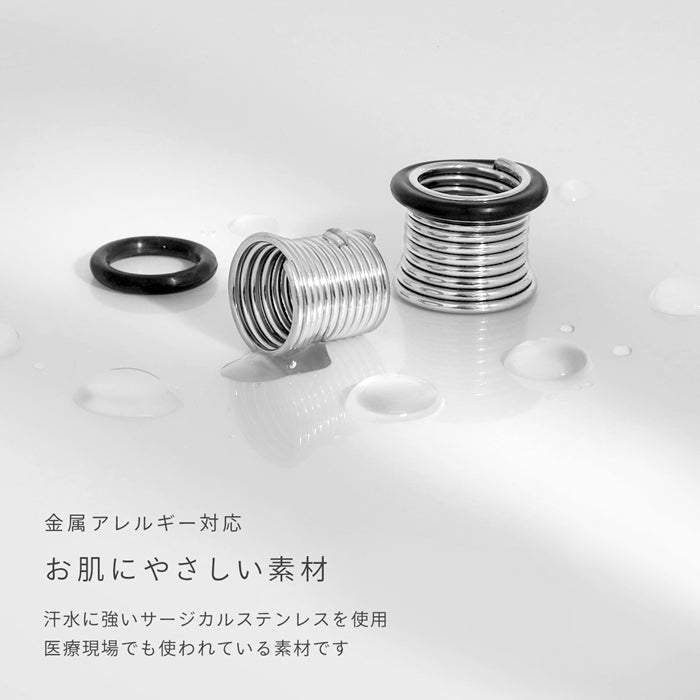 t8112-14-12 ステンレスピアス ボディピアス シンプル オールステンレス シングルフレア 拡張 ホール メンズ トンネル ピアス サージカルステンレス 耳 耳たぶ 片耳用