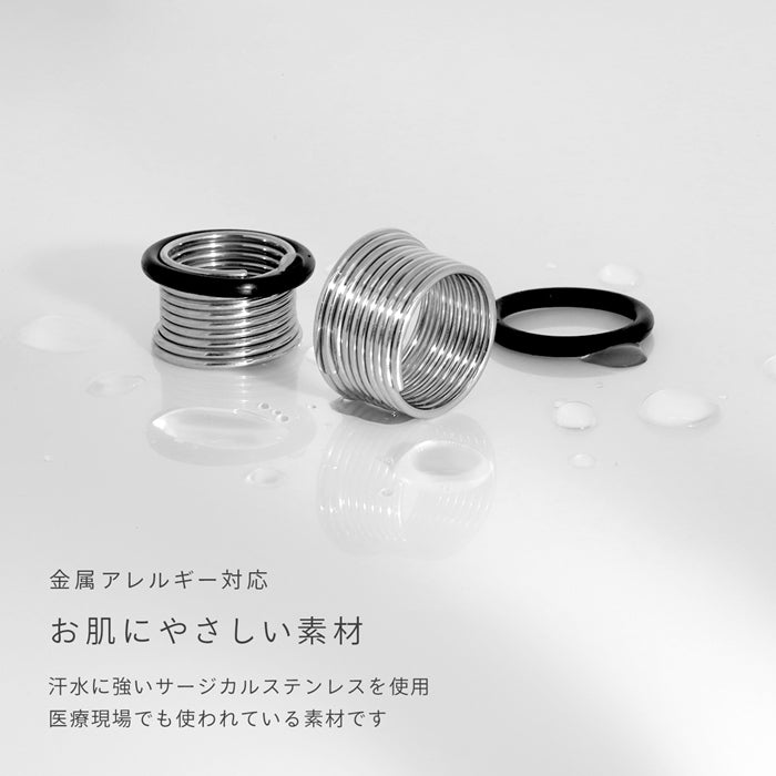 t8112-14-20 ステンレスピアス ボディピアス シンプル オールステンレス シングルフレア 拡張 ホール メンズ トンネル ピアス サージカルステンレス 耳 耳たぶ 片耳用