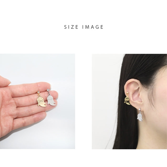 t8262-116【全品送料無料】 ボディピアス 14G ボディピアス 16G 軟骨ピアス 14G 軟骨ピアス 16G オリジナル0153 おばけ ゴースト ハロウィン ボディーピアス 軟骨 16g 14g かわいい ステンレス ロブ　ヘリックス 「BP」 「NAN」 「ハロウィン」 「uniq」