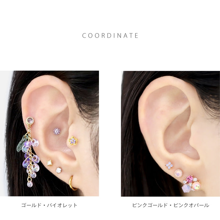 t9192-029【全品送料無料】 軟骨 ピアス ボディピアス 16G  かわいい ジュエル サークル サージカルステンレス セカンドピアス ストレートバーベル 軟骨ピアス 金属アレルギー対応 16g シルバー ゴールド 銀 金 ロブ 耳 イヤーロブ 耳たぶ ヘリックス トラガス オパール