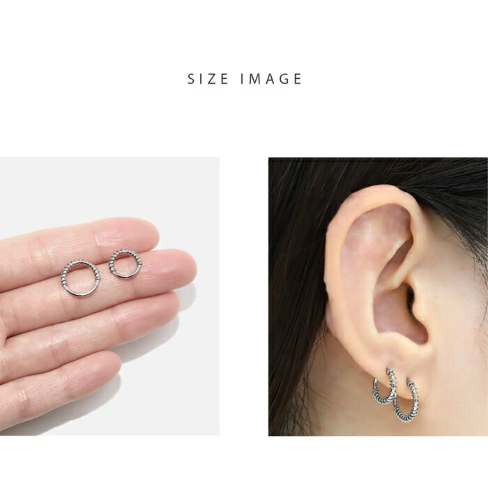 t9972-008 軟骨ピアス ボディピアス 16G ピアス 金属アレルギー対応 つけっぱなし サージカルステンレス リング フープピアス コイル ワンタッチピアス セグメントリング リングピアス キャッチレス メンズ レディース ヘリックス 個性的 かっこいい フープ 片耳用