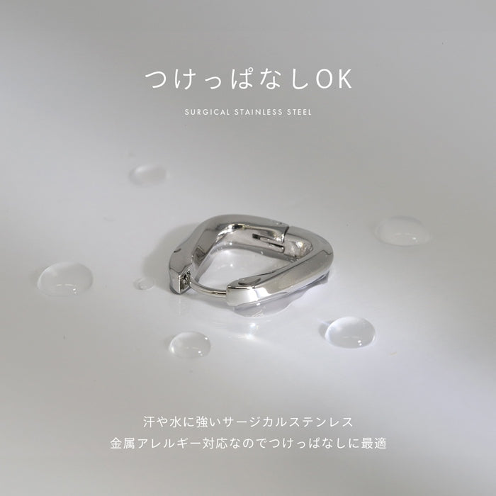 t9972-015 軟骨ピアス 18G ボディピアス フープ リングピアス ツイスト 大人 かわいい 上品 オールサージカルステンレス製 フープピアス ピアス 片耳用