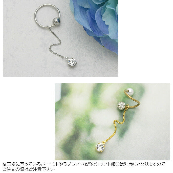 【廃盤】 チャーム0169 ジュエル ロング カスタマイズ ボディピアス ボディーピアス 軟骨ピアス 軟骨「BP」「LCHA」