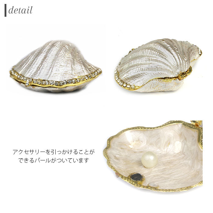 【廃盤】 【期間限定！宅配便送料無料!】【メール便不可】ジュエリーボックス シェル 貝 パール アクセサリーケース 可愛い 綺麗 女性 小物入れ 海 かわいい お洒落 送料無料