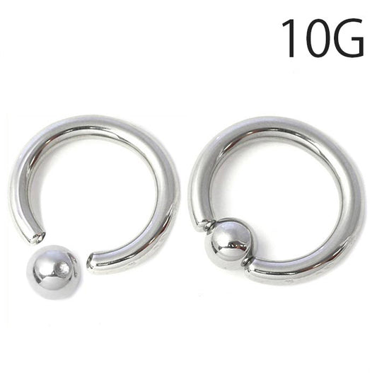 【全品送料無料】 ボディピアス 10G キャプティブビーズリング リングピアス CBR シルバー ボディーピアス 10ゲージ メンズ ボディピ ピアス ラージゲージ サージカルステンレス 金属アレルギー対応 リング
