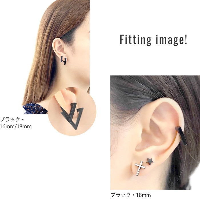 【廃盤】 【全品送料無料】 ステンレスピアス ボディピアス 軟骨ピアス 片耳 ピアス ワンタッチ トライアングル サージカルステンレス セカンドピアス ピアス メンズ金属アレルギー対応