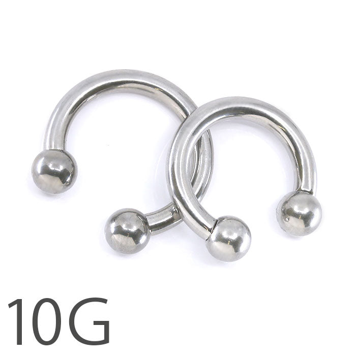 【全品送料無料】 ボディピアス 10G 軟骨ピアス ラージゲージ 10ゲージ サーキュラーバーベル サージカルステンレス 耳 「BP」