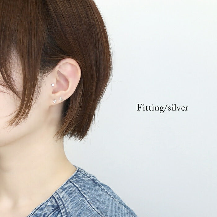 ★d-027 ボディピアス 軟骨ピアス 16G 花 フラワー ピアス 金属アレルギー つけっぱなし サージカルステンレス ストレートバーベル シルバー ゴールド ピンクゴールド レディース キャッチ キラキラ セカンドピアス シンプル キュービックジルコニア 片耳用