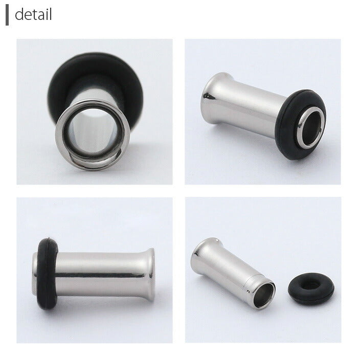 【全品送料無料】 6G シングルフレアアイレット シルバー ボディピアス ボディーピアス ボディピ ピアス ラージゲージ 拡張 プラグ ホールトゥ