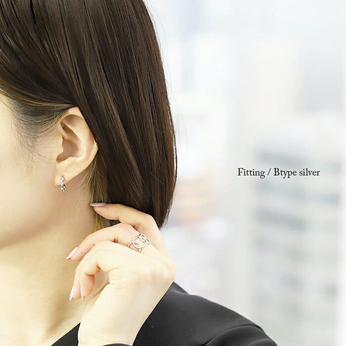 fp-049 ピアス 18k 18金 フープ リング つっけぱなし キャッチレス 18kコーティング レディース セカンドピアス シンプル シルバー ゴールド キラキラ ロジウムコーティング 上品 きれいめ 耳たぶ 【両耳用・2個売り】