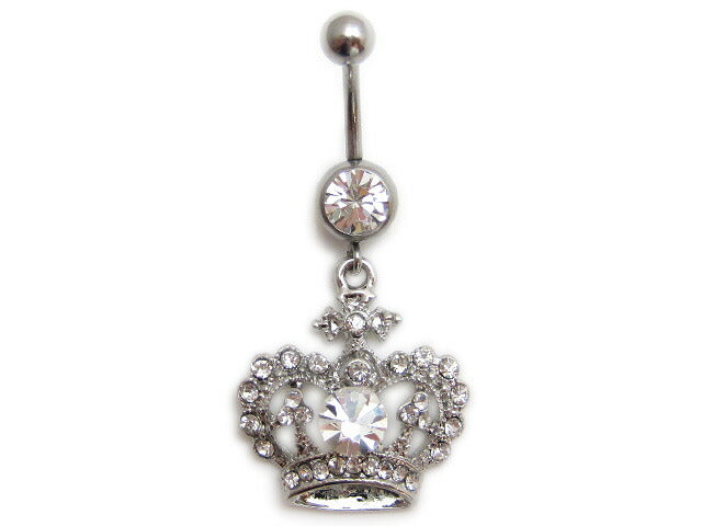 【廃盤】 へそピアス かわいい 14G へそピアス0181 ネイブル ヘソピ クラウン 王冠 ヘソピアス ヘソピ へそぴあす へそぴ ボディピピアス ボディピアス ボディーピアス ボディピ ピアス「BP」「HSP」