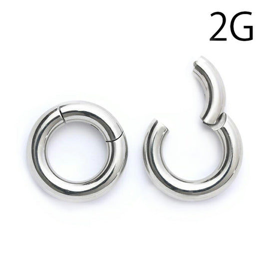 h1132-262-2g ボディピアス リング 軟骨ピアス 2G セグメントリング ワンタッチ サージカルステンレス 金属アレルギー対応 シルバー シンプル ボディーピアス 軟骨用 セグメント リングピアス ステンレス ボディピ メンズ レディース 軟骨 ピアス