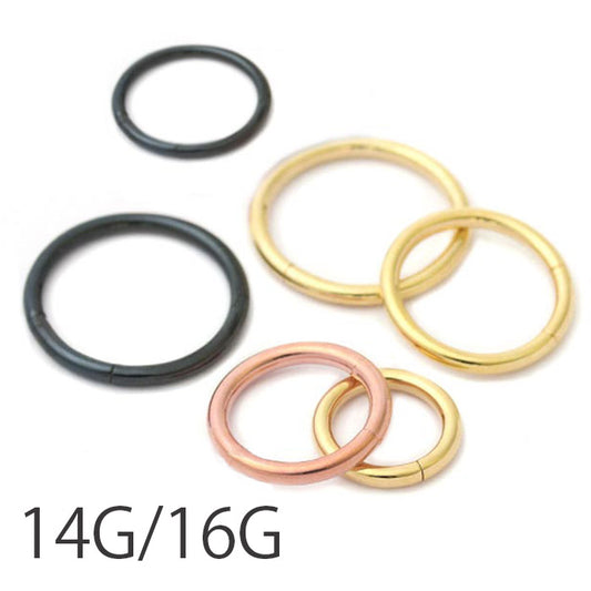 【廃盤】 h1132-266-gd ボディピアス キャッチレス 16G 14G 軟骨ピアス つけっぱなし サージカルステンレス かっこいい かわいい リングピアス セグメントリング メンズ レディース ファーストピアス セカンドピアス リング シンプル 片耳用 軟骨 ピアス オービタル 耳たぶ