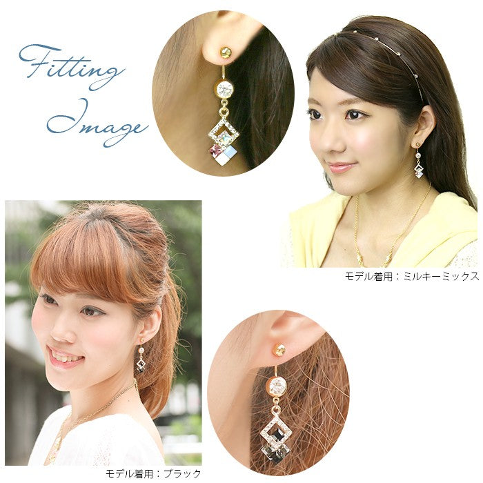 【廃盤】 へそピアス かわいい 売切商品14G 18G へそピアス0431 スクエア ジュエル ボディピアス ボディピ ボディピアス「BP」「HSP」