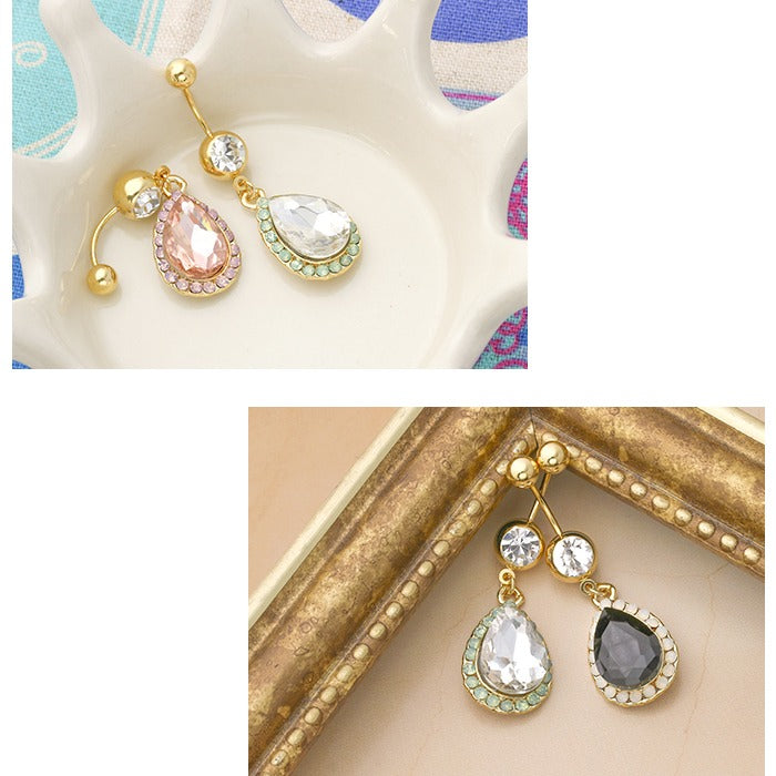 【廃盤】 へそピアス かわいい 売切商品14G 18G へそピアス0436 ドロップ 雫 ジュエル ボディピアス 「BP」「HSP」  ボディーピアス ピアス ボディ ボディピ へそピ へそぴ ヘソピアス 専門店 凛 14ゲージ おしゃれ アクセサリー しずく