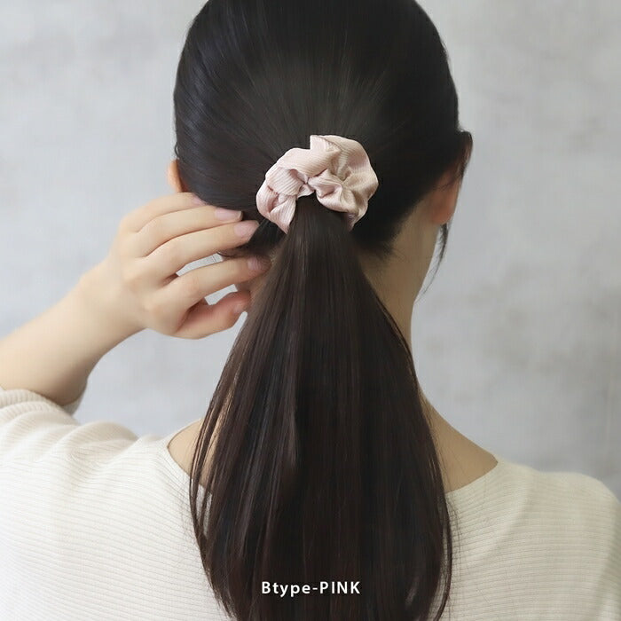 ha-002 【新登場!】ヘアゴム シュシュ サテン ヘアアクセサリー ヘアアクセ ヘアケア リボン 小さめ 細め 髪留めゴム 髪留め おしゃれ ポニーテール レディース 高級 大人 子供 キッズ からまない アイボリー ミント ピンク ベージュ ネイビー ブラック ブラウン
