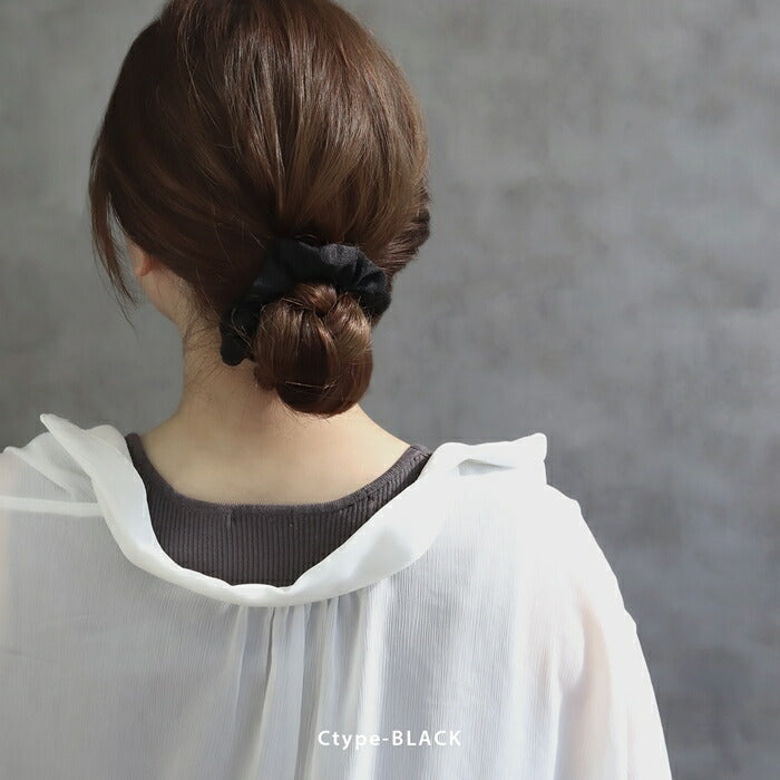 ha-002 【新登場!】ヘアゴム シュシュ サテン ヘアアクセサリー ヘアアクセ ヘアケア リボン 小さめ 細め 髪留めゴム 髪留め おしゃれ ポニーテール レディース 高級 大人 子供 キッズ からまない アイボリー ミント ピンク ベージュ ネイビー ブラック ブラウン