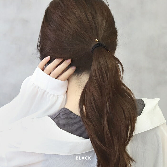 ha-003-2 ヘアゴム 大人っぽい シンプル 大人 おしゃれ ヘアアクセサリー ロープ風 カジュアル セット 上品 エレガント フェミニン ライトピンク ライトブルー パープル ベージュ カーキ ネイビー ブラック 【2個セット】