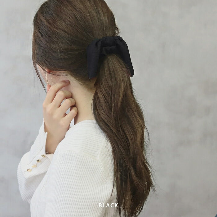 ha-004 ヘアゴム シュシュ ヘアアクセサリー ヘアアクセ ヘアケア リボン 髪留めゴム 髪留め おしゃれ ポニーテール レディース 高級 大人 子供 キッズ からまない アイボリー ベージュ ブルー グレー ブラック ファッション雑貨 結婚式 入学式 卒業式